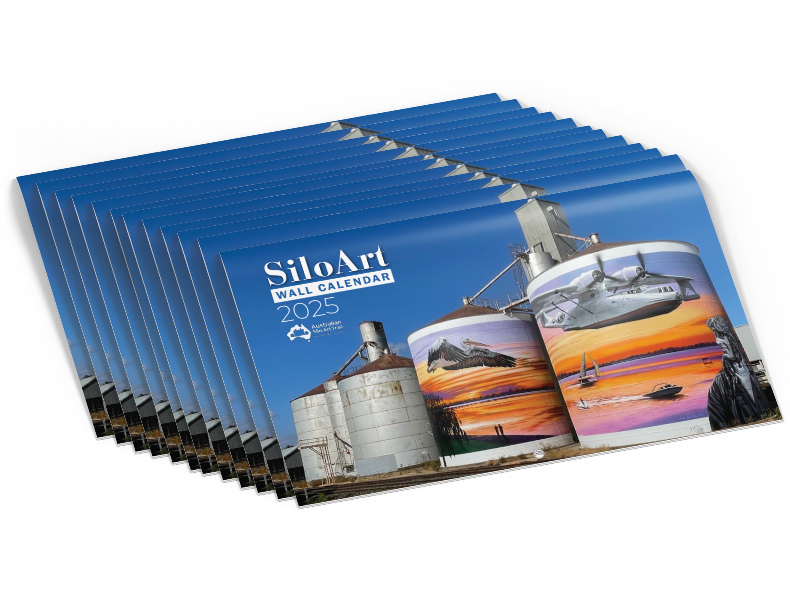 Wholesale Silo Art Wall Calendar 2025 (Box of 20) Australian Silo