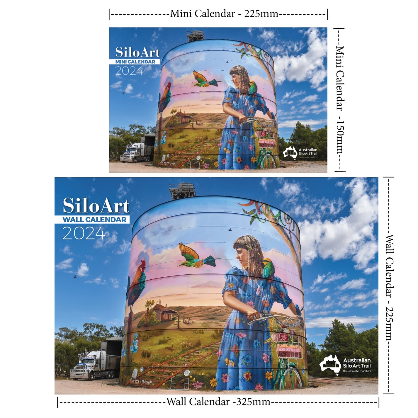 Silo Art Wall Calendar 2024 Australian Silo Art Trail Store