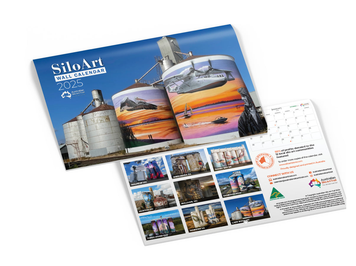 Australian Silo Art Calendar 2025 Year 