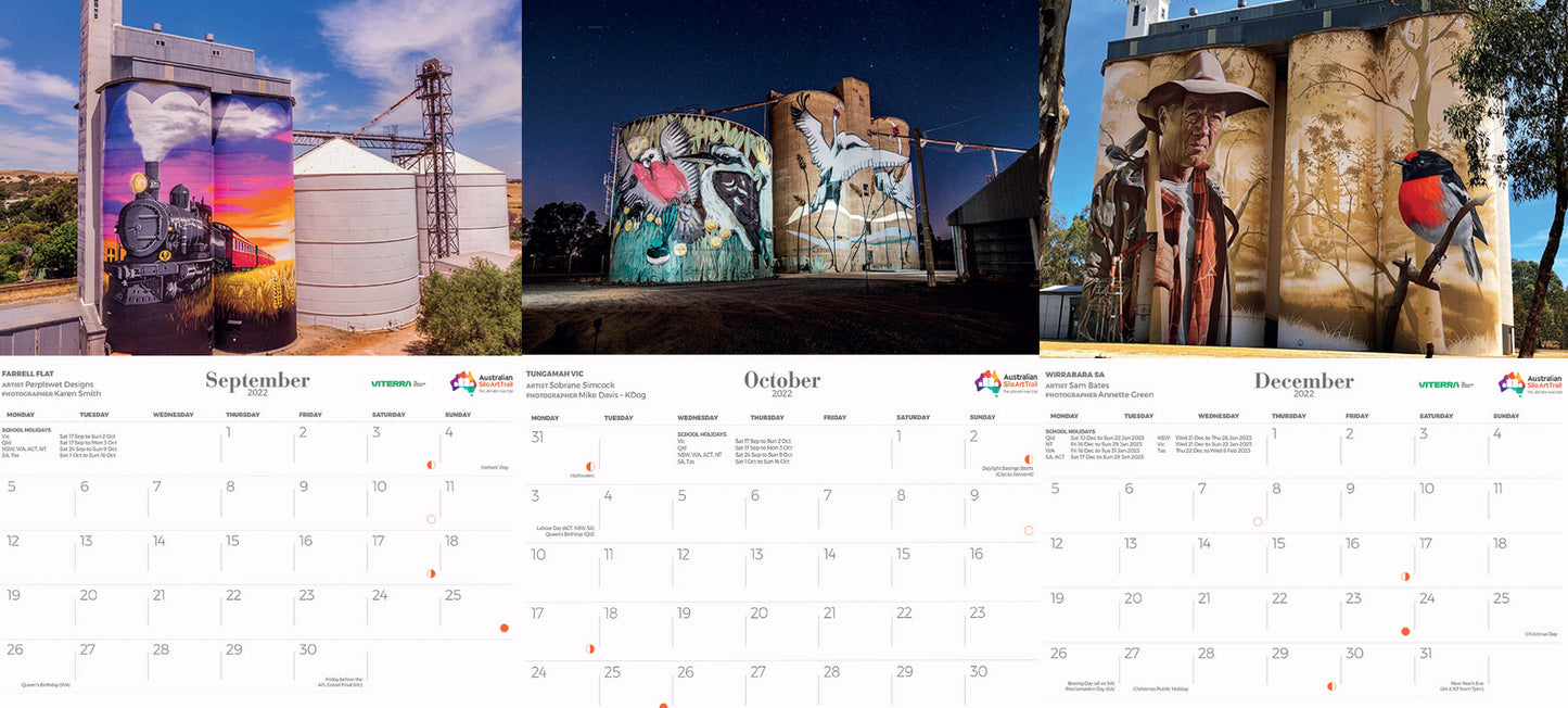 Previous years 2022- Souvenir Silo Art Wall Calendar